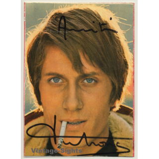 Jacques Dutronc - Signed Postcard / Autograph (Vintage PC ~1970s)