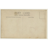 Elder Belgian Man In Front House Entrance (Vintage RPPC ~1910s/1920s)