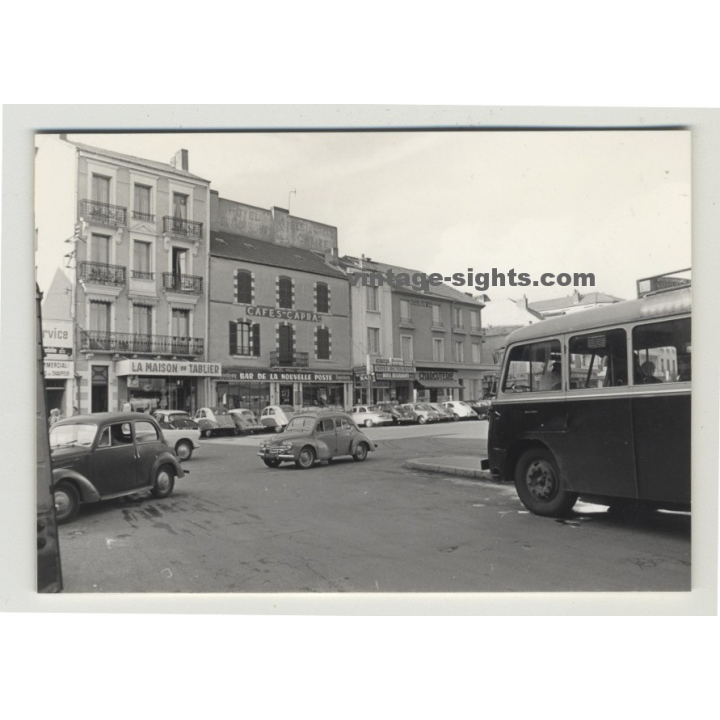 Paris 1964: Street Scene La Nouvelle Poste / Hotel Du Tourisme (Vintage Real Photo)