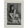 Slim Dark-Skinned Nude Beauty / Rasta Braids (Large Vintage Photo 1980s)
