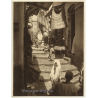 Maghreb: Old Town Alley / Store - Local People - Veil (Vintage Photogravure ~1920s/1930s)