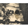 Batty Fischer (1877-1958): Luxembourg Women Do Laundry In River (Vintage Photo 1905 ?)
