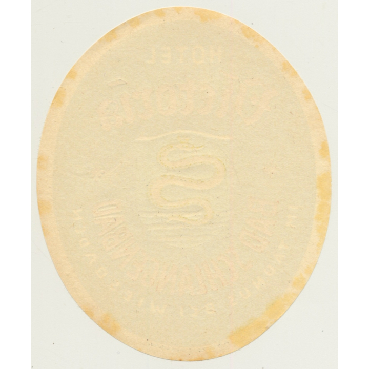 Bad Schlangenbad / Germany: Hotel Victoria (Vintage Luggage Label 40s/50s)