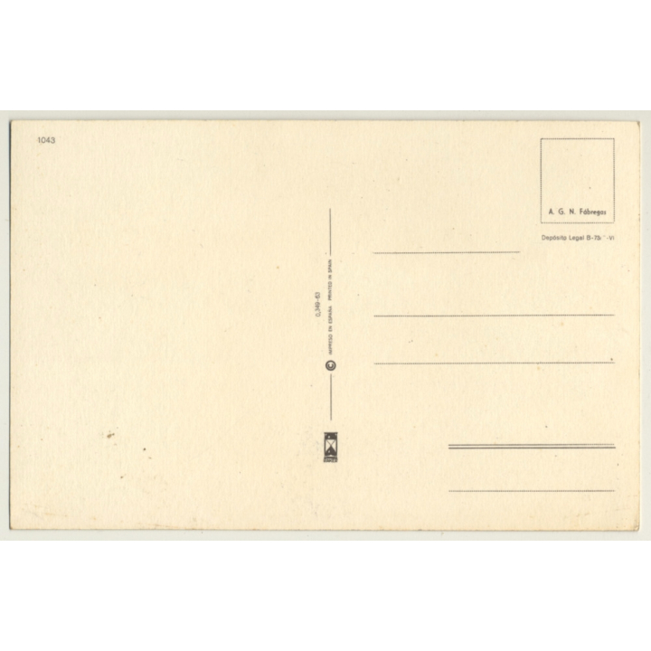 Shorhaired Pinup Girl On Dinghy / Bikini (Vintage PC Raker ~1960s)