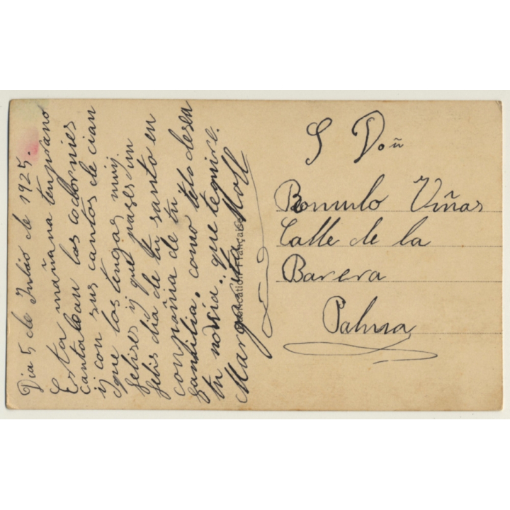 Léo De Pradet 563 / Belle Epoque: Couple In Love (Vintage Hand Tinted RPPC 1925)