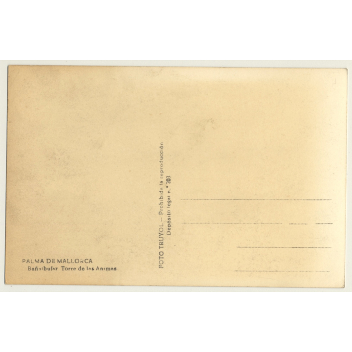 Banyalbufar / Mallorca: Torre De Las Animas (Vintage RPPC Truyol)