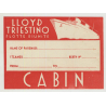 Lloyd Trestino Flotte Riunite (Vintage Shipping Line Luggage Label)