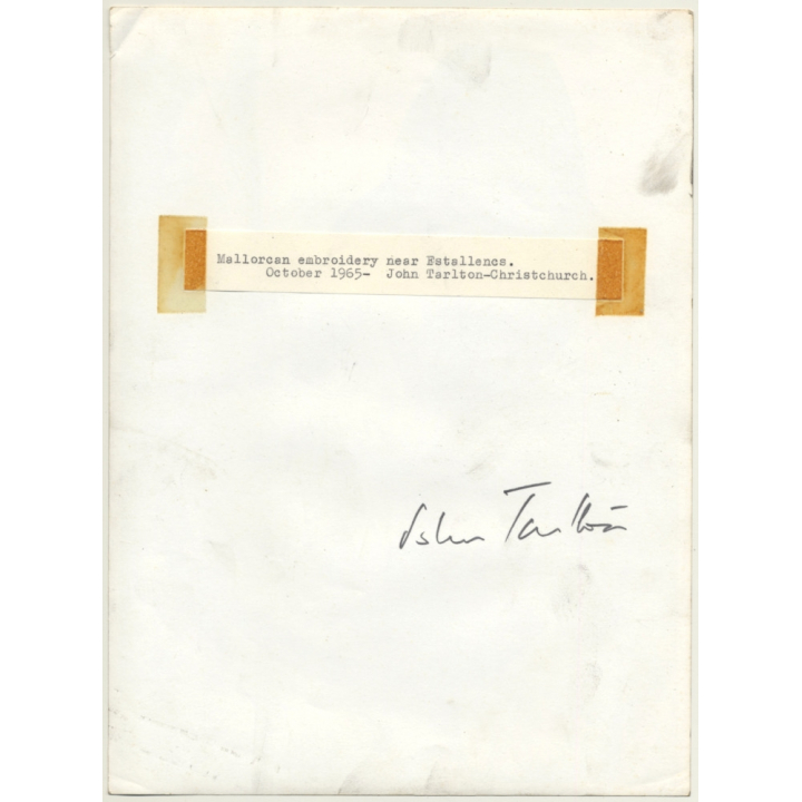 Estellencs: Mallorcan Embroidery / Bordado Mallorquín (Vintage Photo Tarlton 1965)