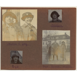 Sweden 8.3.1913: Före Anfallet / Soldiers In Trench (Vintage Photo Sepia)