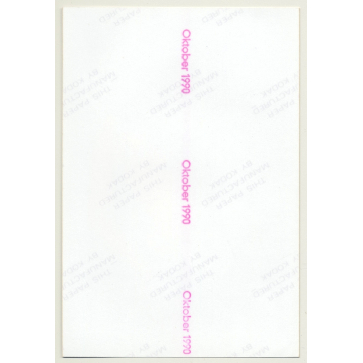 Natural Brunette Semi Nude Curlyhead / Boobs (Vintage Photo Germany ~1990s)