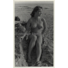 Nude Blonde Woman On Baltic Sea Beach / Nudism (Vintage Photo GDR ~1980s)