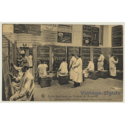 Ecole Supérieure De Peinture De Bruxelles / Advertising Signs (Vintage Postcard NELS 1932)