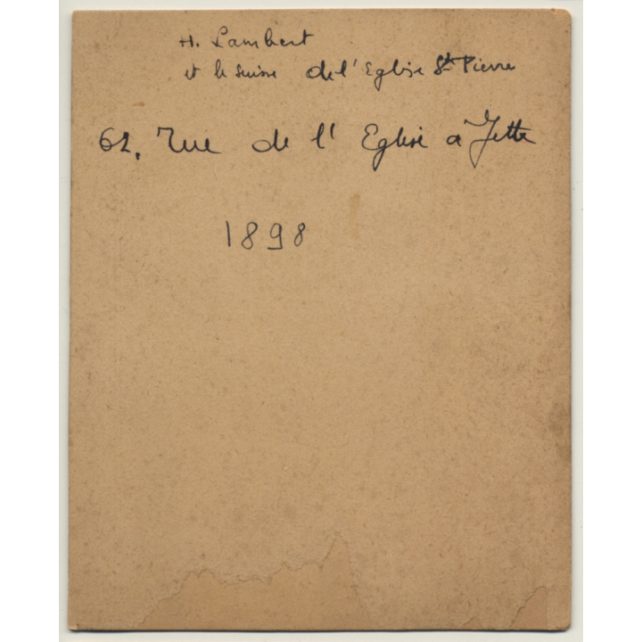 Jette - Bruxelles: H.Lambert Colonial Store A L'Eléphant (Vintage Photo 1898)