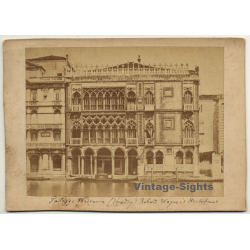 Venice: Palazzo Ca' D'Oro / NOT Sterbehaus Richard Wagner (Vintage Photo ~1890s/1900s)