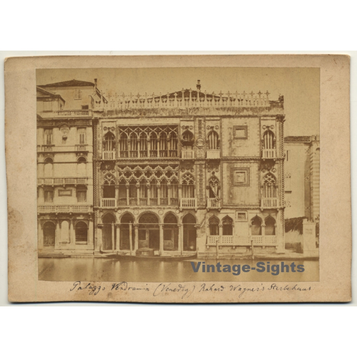 Venice: Palazzo Ca' D'Oro / NOT Sterbehaus Richard Wagner (Vintage Photo ~1890s/1900s)