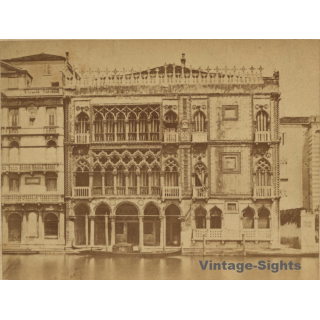 Venice: Palazzo Ca' D'Oro / NOT Sterbehaus Richard Wagner (Vintage Photo ~1890s/1900s)