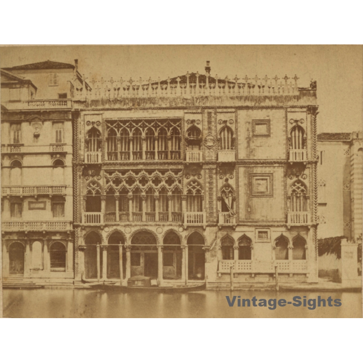 Venice: Palazzo Ca' D'Oro / NOT Sterbehaus Richard Wagner (Vintage Photo ~1890s/1900s)
