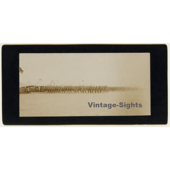 Africa?: Unidentified Large Army Deployment / Tent City (Vintage Cabinet Photo ~1890s/1900s)