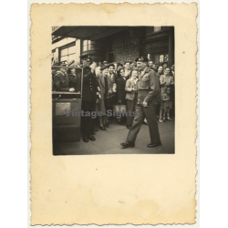 General Bernard Montgomery About To Enter Car (Vintage Photo ~1940s/1950s)