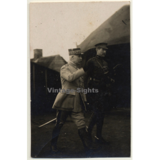 French Army General Paul Pau In Uniform / WW1 (Vintage Photo ~1910s)