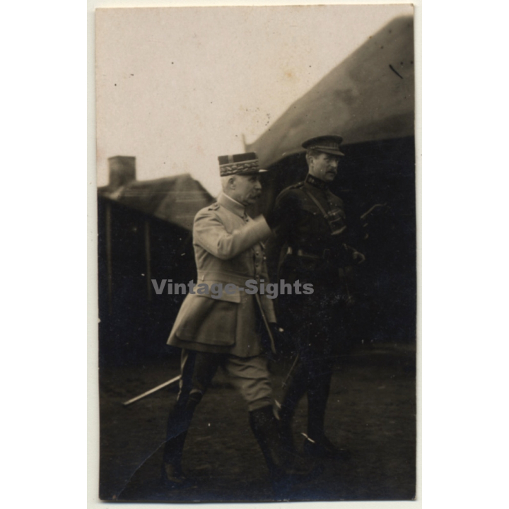 French Army General Paul Pau In Uniform / WW1 (Vintage Photo ~1910s)