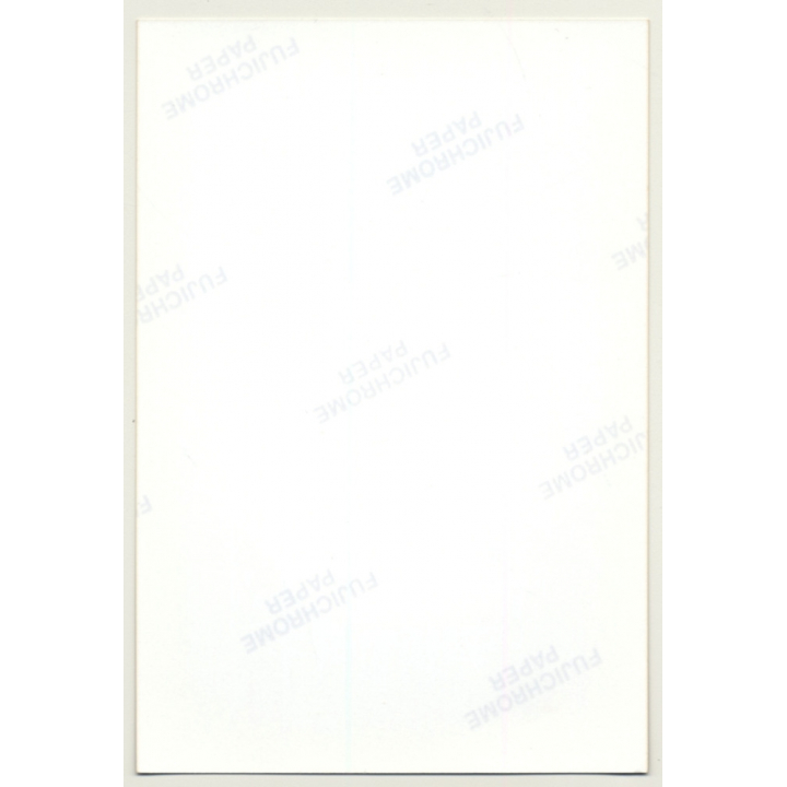 Mature Darkhaired Nude On Red Couch *3 / Curled Up - White Gloves (Vintage Photo Germany ~1990s)