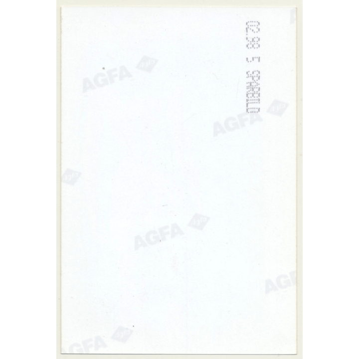 Rear View: Darkhaired Nude Pulls Down Panties (Vintage Photo Germany ~1990s)