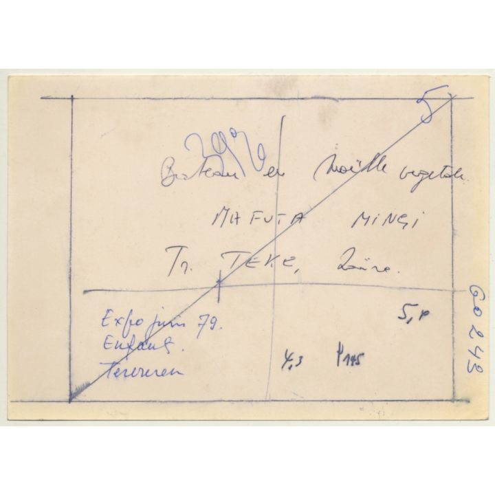 Museum Tervuren Expo '79: Wooden Boat / Child Toy / Mafuta Mingi - Zaire (Vintage Press Photo)