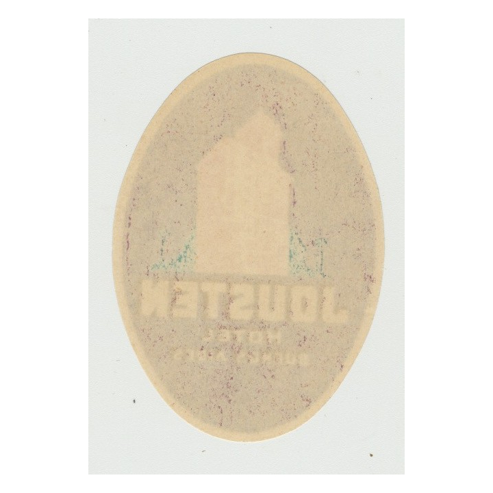 Jousten Hotel - Buenos Aires / Argentina (Vintage Luggage Label ~1930s)