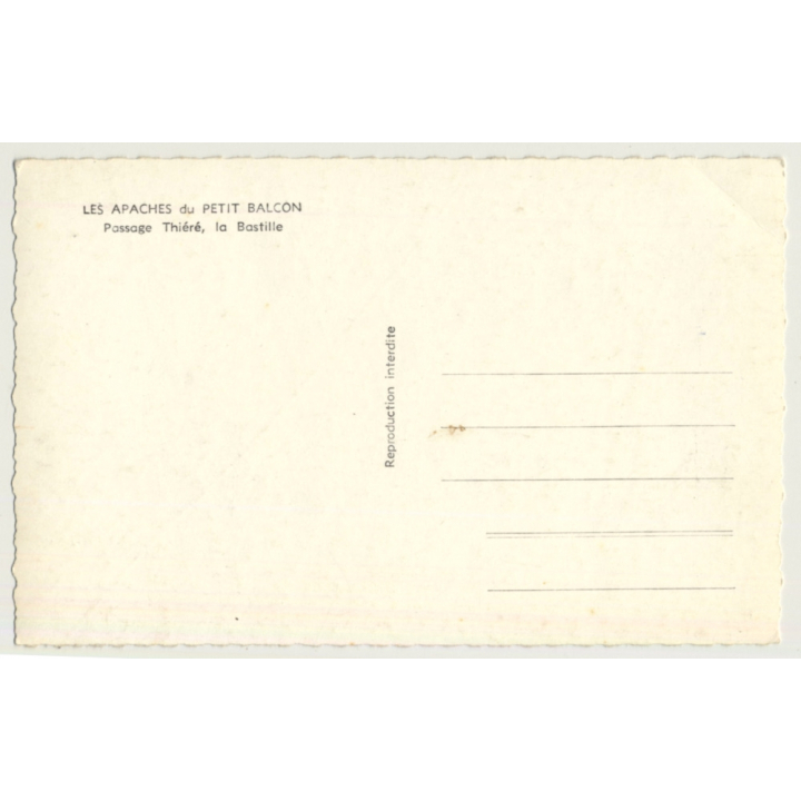 Les Apaches Du Petit Balcon, Passage Thiéré, La Bastille - Risqué (Vintage RPPC ~1940s/1950s)