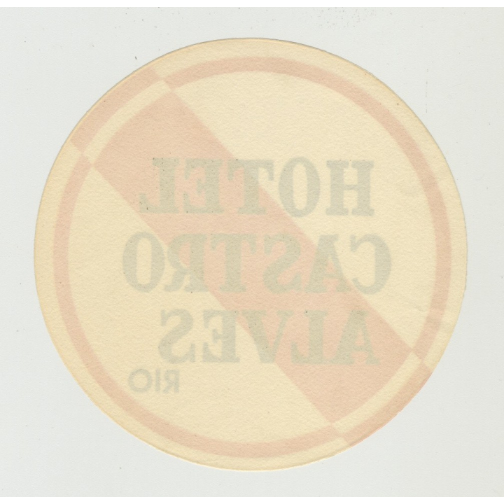 Hotel Castro Alves - Rio de Janeiro / Brazil (Vintage Luggage Label)
