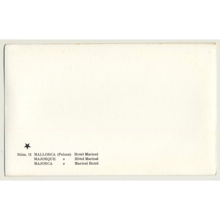 Palma De Mallorca - Baleares: Hotel Maricel *2 (Vintage RPPC ~1950s)