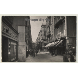 Palma De Mallorca - Baleares: Calle Colón / Street Scene (Vintage RPPC ~1950s)