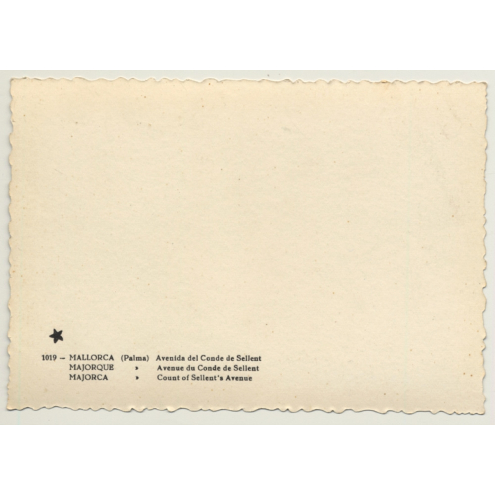 Palma De Mallorca - Baleares: Avenida Del Conde De Sellent - Bondi (Vintage RPPC ~1950s)