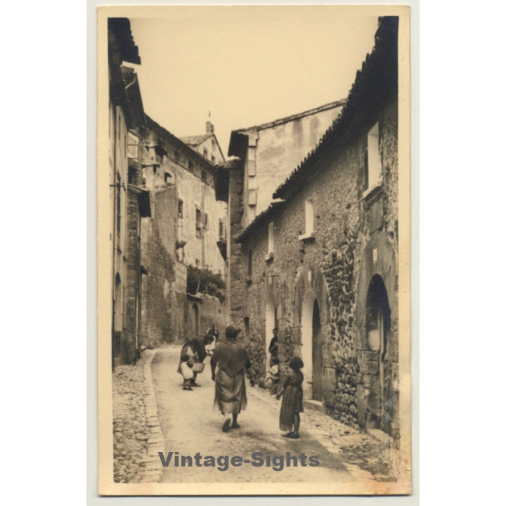 Soller / Mallorca: Una Calle Tipica - Oldtown Alley (Vintage RPPC ~1930s/1940s)