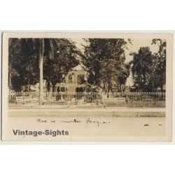 San Pedro Sula / Honduras: Metro Park (Vintage RPPC 1927)