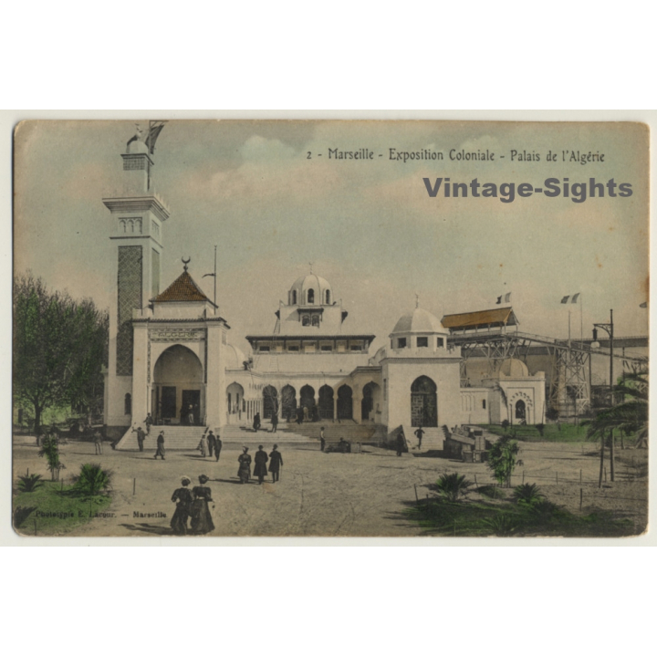 Marseille: Expo Coloniale 1906 / Palais De L'Algérie (Vintage PC)