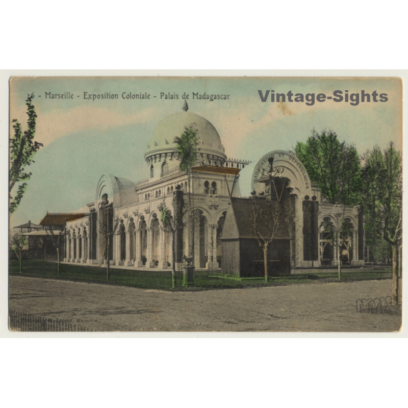 Marseille: Expo Coloniale 1906 / Palais De Madagascar (Vintage PC)