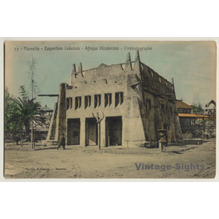 Marseille: Expo Coloniale 1906 / Afrique Occidentale - Cinématographe (Vintage PC)