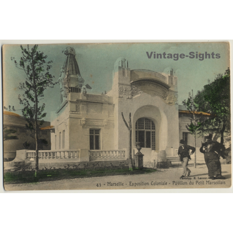 Marseille: Expo Coloniale 1906 / Pavillon Du Petit Marseillais (Vintage PC)