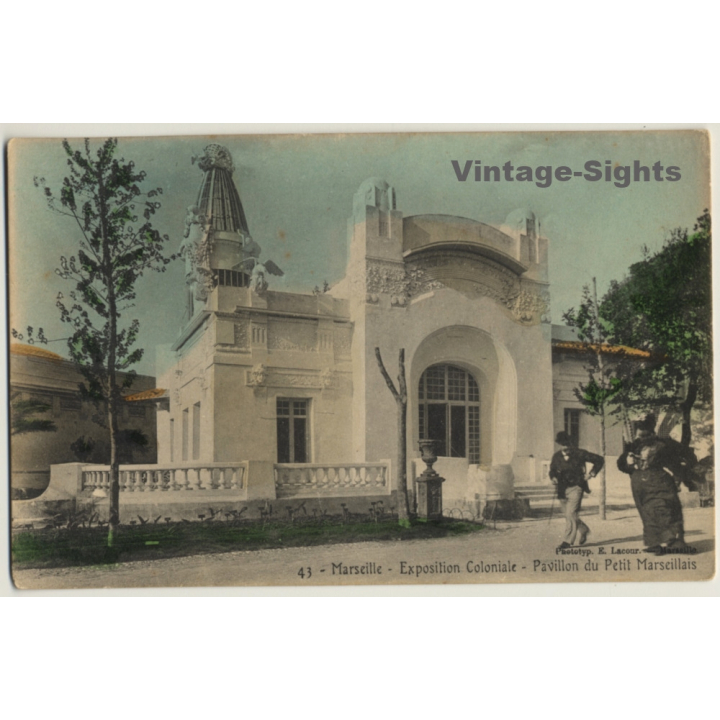 Marseille: Expo Coloniale 1906 / Pavillon Du Petit Marseillais (Vintage PC)