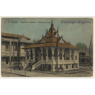 Marseille: Expo Coloniale 1906 / Pavillon Du Laos (Vintage PC)