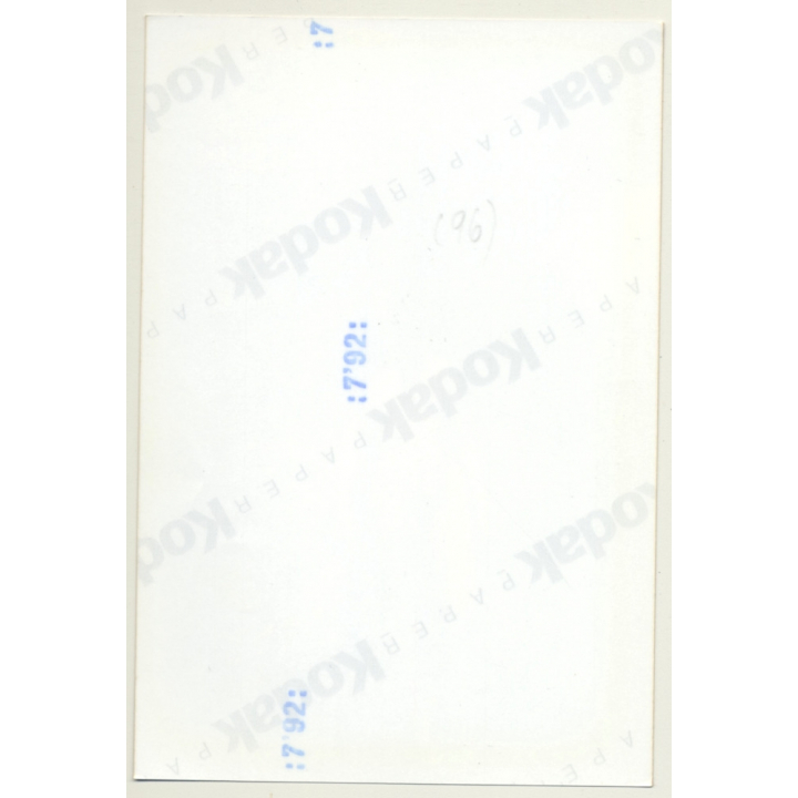 Tall Natural Nude Curlyhead In Front Of Brickwall (Vintage Photo Germany ~1990s)