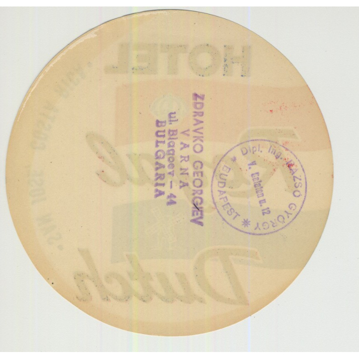 Hotel Royal Dutch - San Jose / Costa Rica (Vintage Luggage Label)