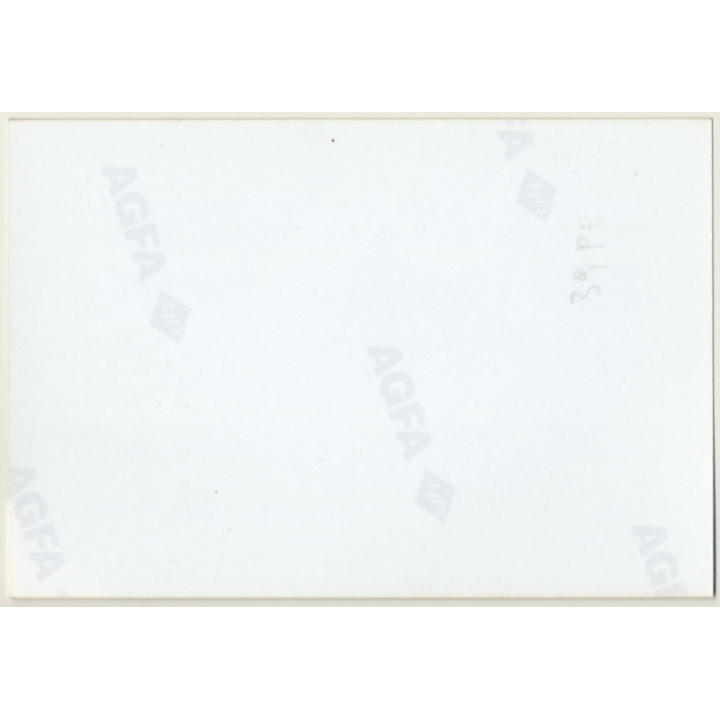 Semi Nude Blonde Curlyhead Kneeling On Meadow / Butt (Vintage Photo Germany ~1990s)