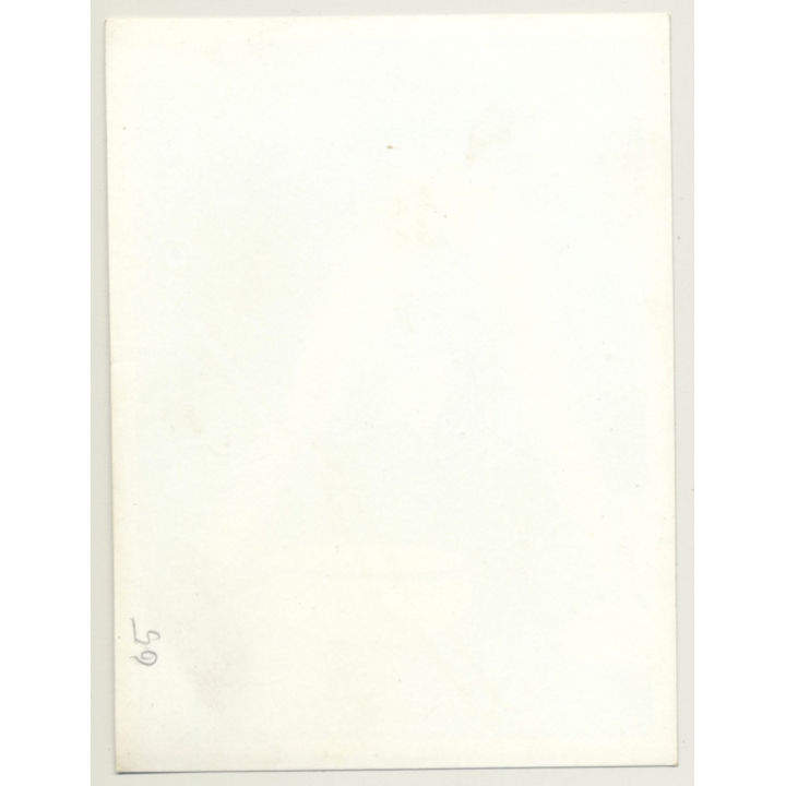 Busty Brunette Nude Woman Washing Herself *5 / Legs - Sponge (Vintage Photo ~1940s/1950s)