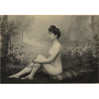 Classic French Nude *8 / Belle Epoque - Risqué (Vintage Photo Gelatin Silver ~1900s)