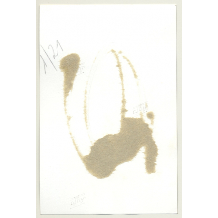 Pretty Blonde Semi Nude *2 / Chastity - Cuffs - BDSM (2nd Gen. Photo B/W ~1960s)