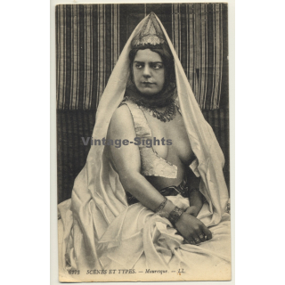 Maghreb: Moorish Woman - Mauresque / Risqué - Ethnic (Vintage PC LL. ~1910s)