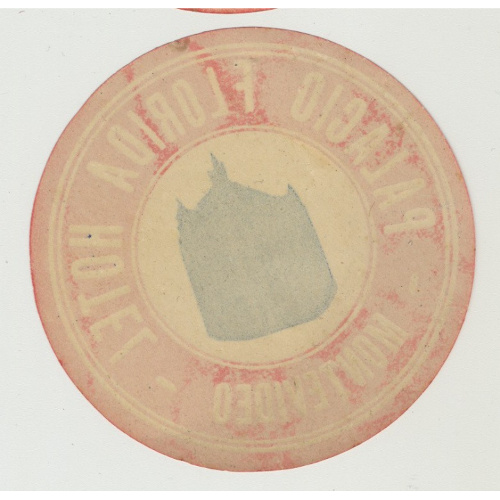 Palacio Hotel - Montevideo / Uruguay (Vintage Luggage Label)